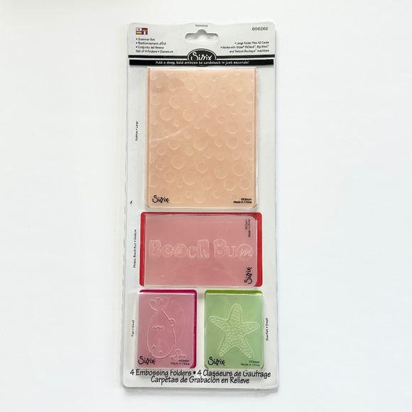 Sizzix Embossing Folders Summer Set - Picture 1 of 4